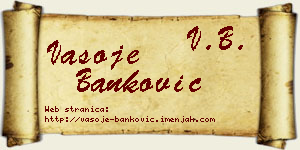 Vasoje Banković vizit kartica